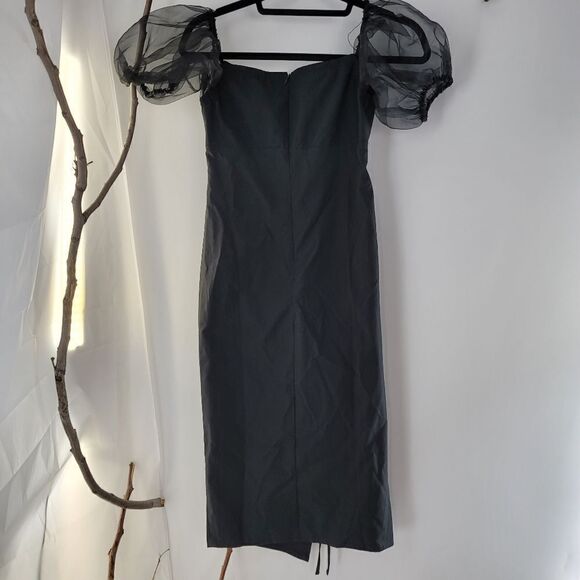 Off shoulder ruched midi dress - Picture 2 of 6